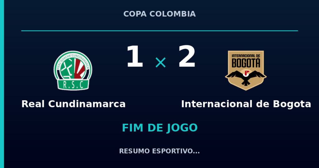 Real Cundinamarca 1 x 2 Internacional de Bogota: resumo e números da partida