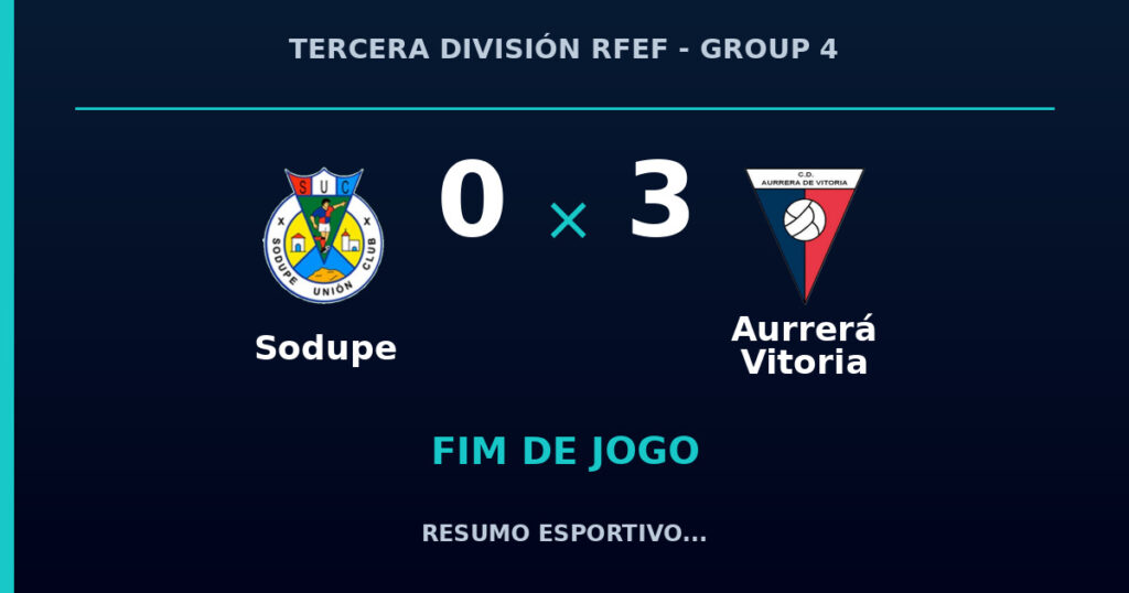 Aurrerá Vitoria vence Sodupe por 3 a 0