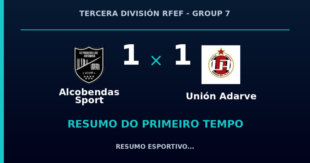 Alcobendas Sport 1 x 1 Unión Adarve: resumo do primeiro tempo