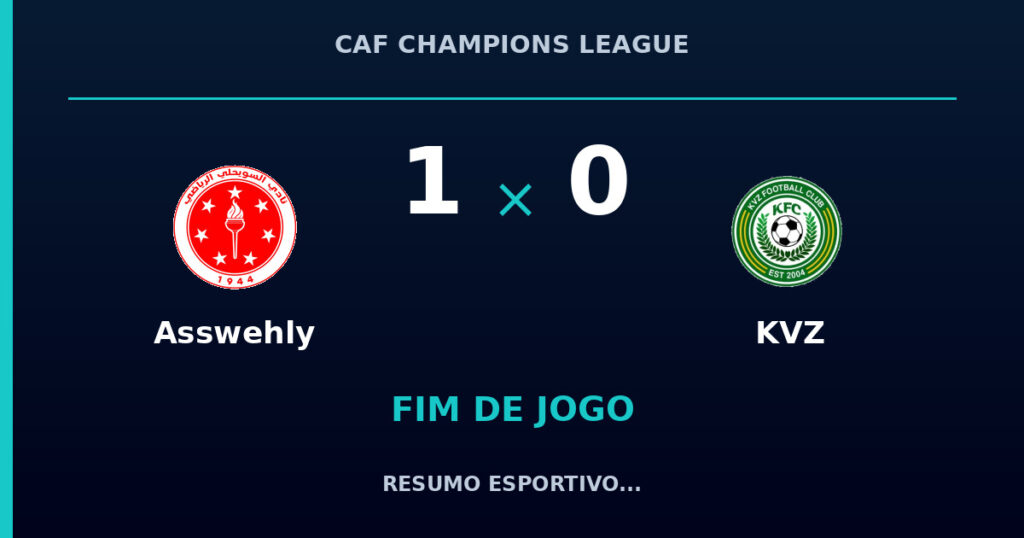 Asswehly 1 x 0 KVZ: resumo e números da partida