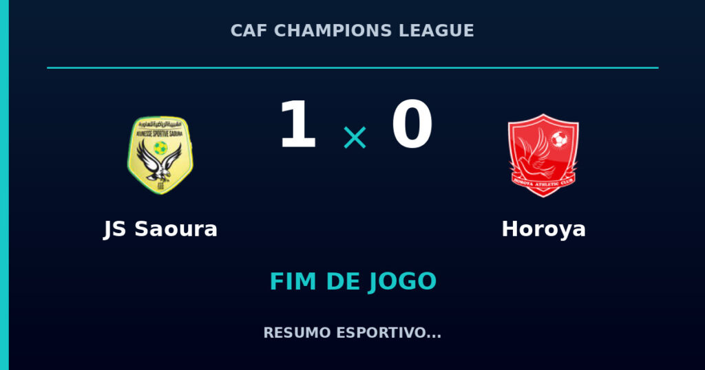 JS Saoura 1 x 0 Horoya: resumo e números da partida