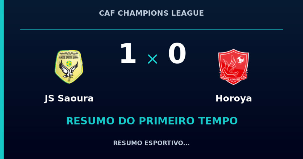 JS Saoura 1 x 0 Horoya: resumo do primeiro tempo