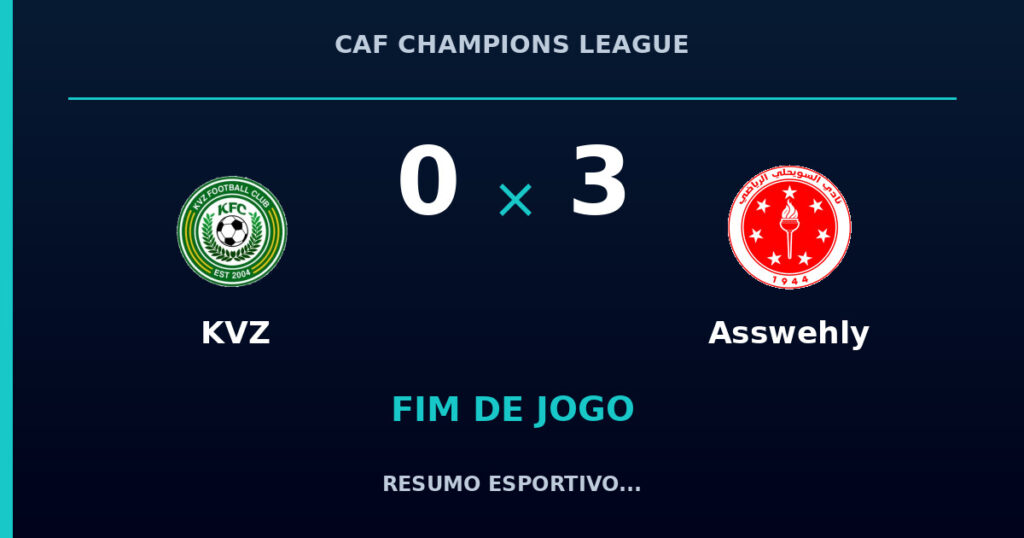KVZ 0 x 3 Asswehly: resumo e números da partida