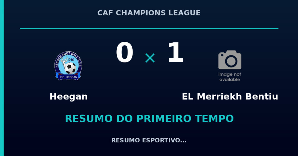 Heegan 0 x 1 EL Merriekh Bentiu: resumo do primeiro tempo