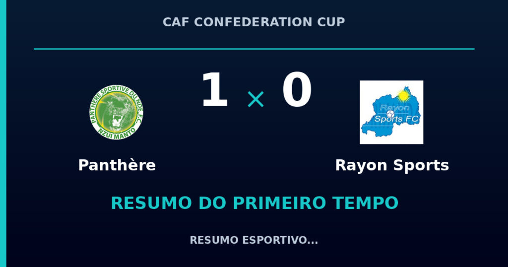 Panthère 1 x 0 Rayon Sports: resumo do primeiro tempo