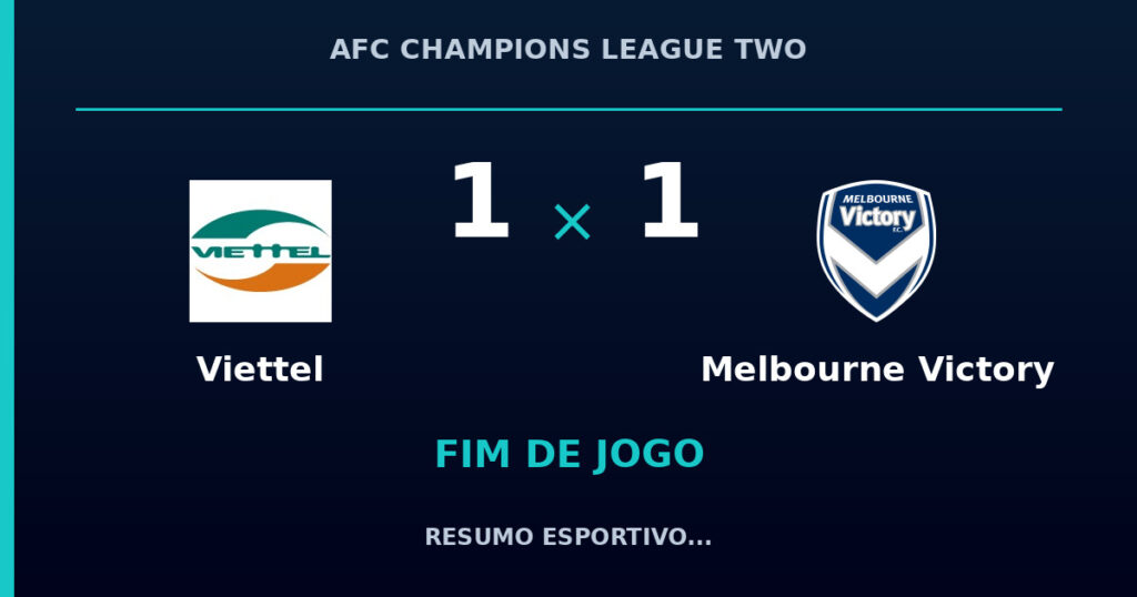 Viettel 1 x 1 Melbourne Victory: resumo e números da partida