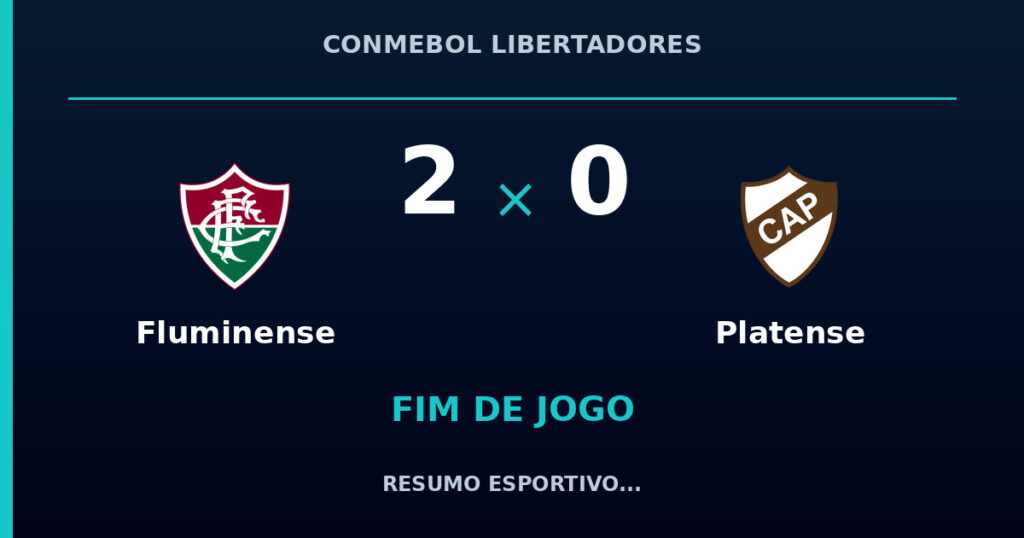 Fluminense 2 x 0 Platense: resumo e números da partida