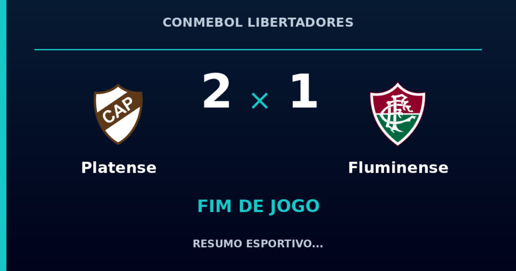 Platense 2 x 1 Fluminense: resumo e números da partida