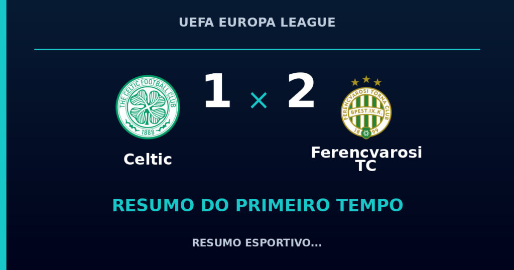 Celtic 1 x 2 Ferencvarosi TC: resumo do primeiro tempo
