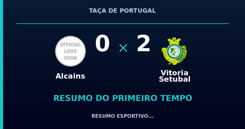 Alcains 0 x 2 Vitoria Setubal: resumo do primeiro tempo