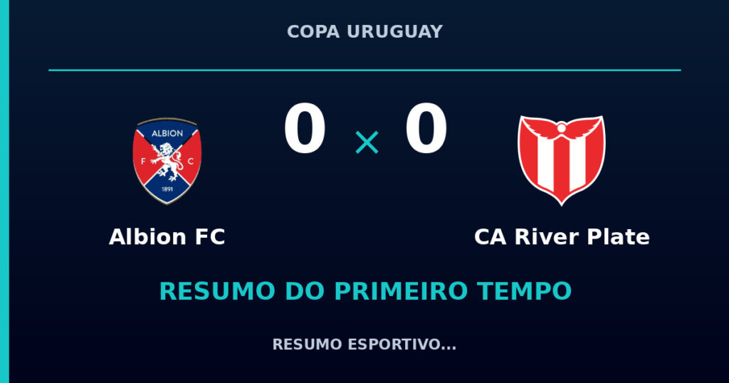 Albion FC 0 x 0 CA River Plate: resumo do primeiro tempo