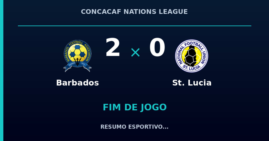 Barbados vence St. Lucia por 2 a 0