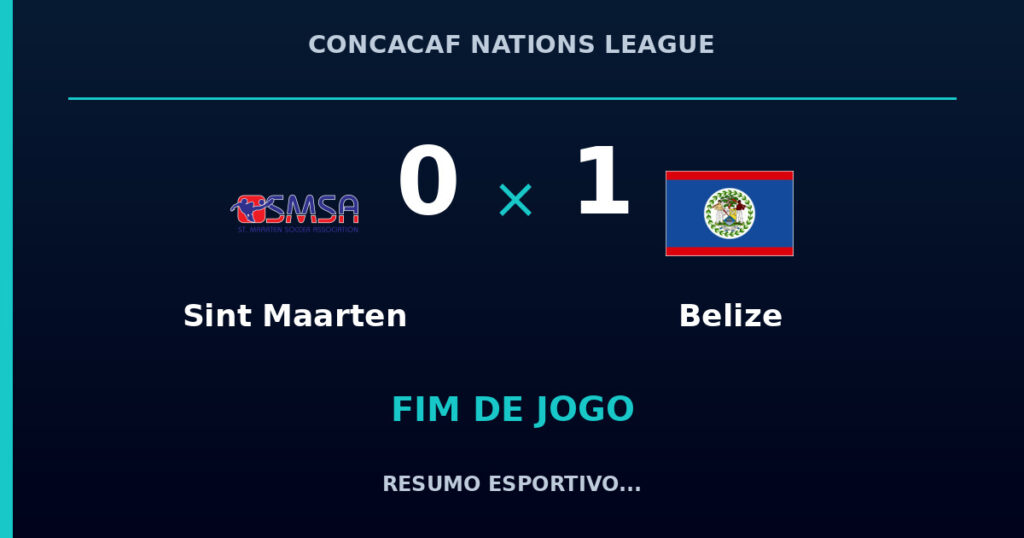 Belize vence Sint Maarten por 1 a 0