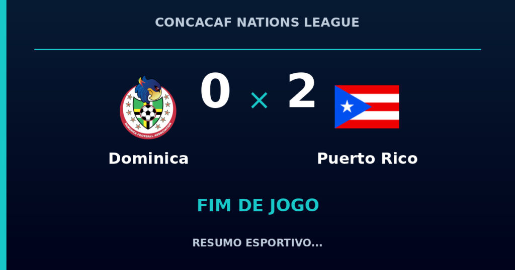 Puerto Rico vence Dominica por 2 a 0