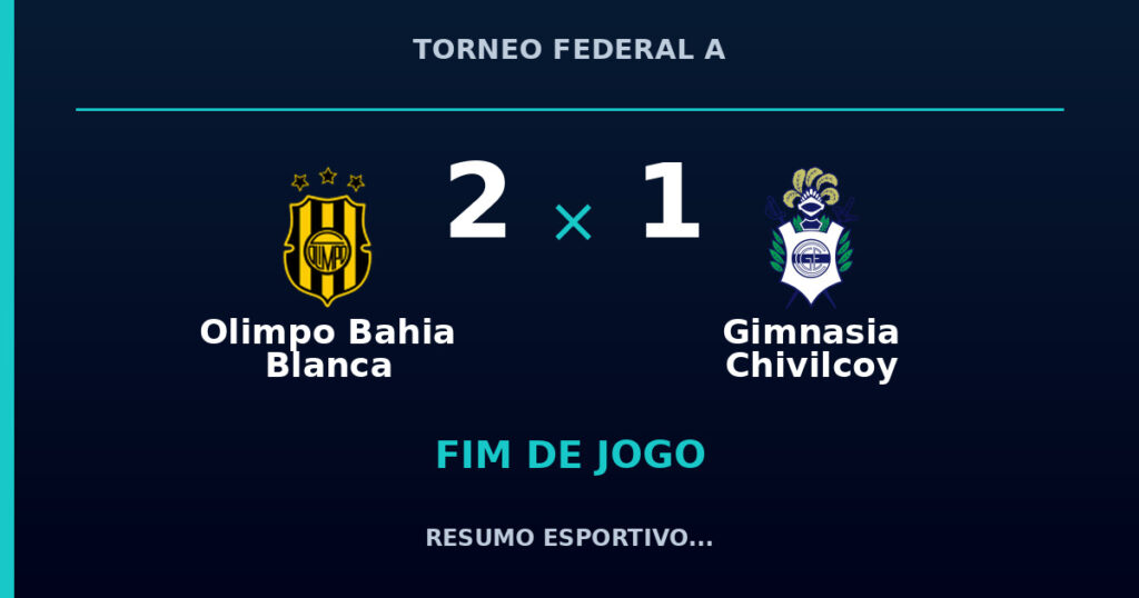Olimpo Bahia Blanca vence Gimnasia Chivilcoy por 2 a 1