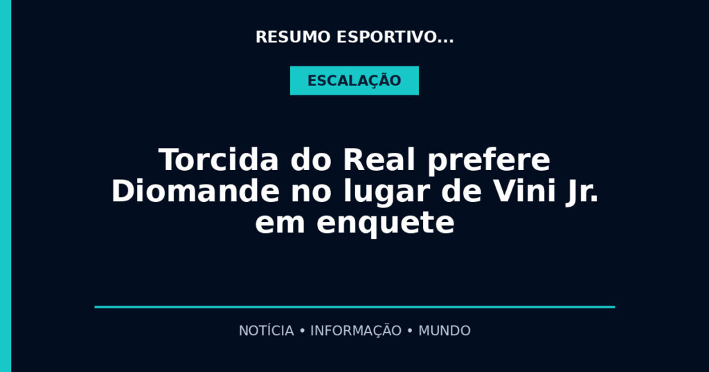 Torcida do Real prefere Diomande no lugar de Vini Jr. em enquete