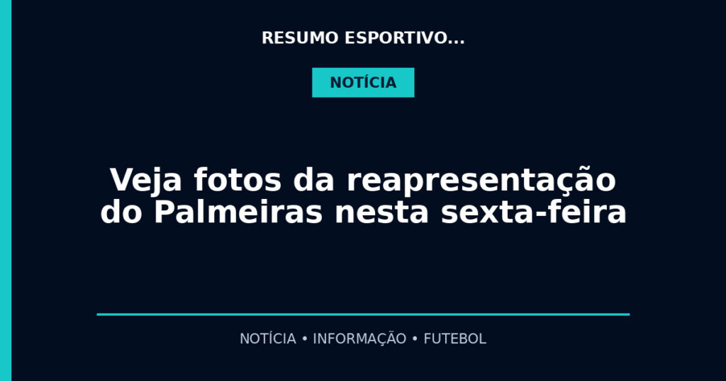 Veja fotos da reapresentação do Palmeiras nesta sexta-feira
