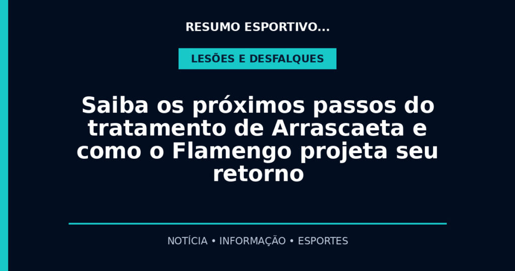 Saiba os próximos passos do tratamento de Arrascaeta e como o Flamengo projeta seu retorno