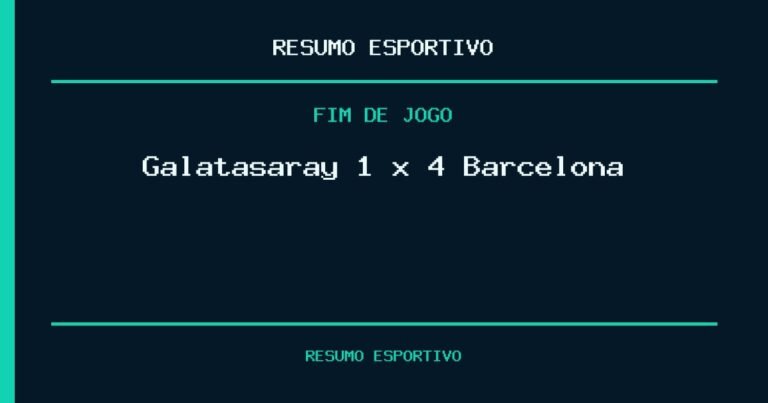 Galatasaray 1 x 4 Barcelona: resultado da partida