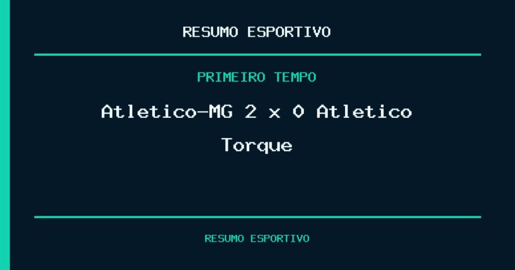 Atletico-MG 2 x 0 Atletico Torque: como foi o primeiro tempo