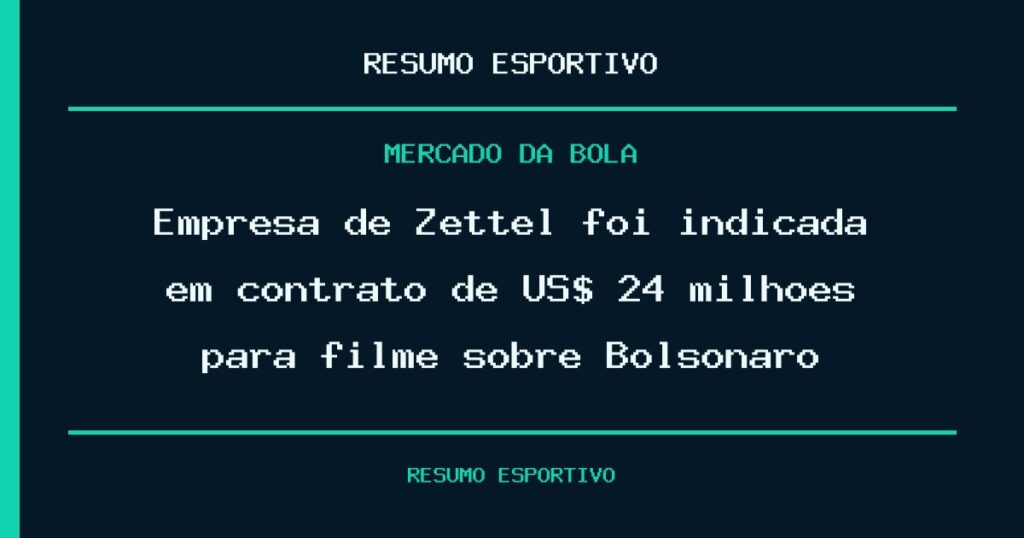 Empresa de Zettel foi indicada em contrato de US$ 24 milhões para filme sobre Bolsonaro