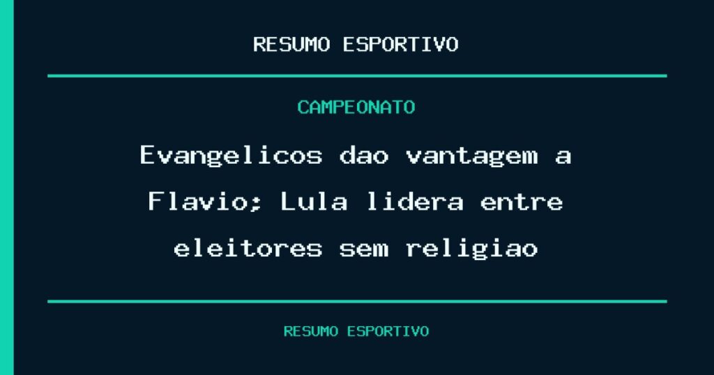 Evangélicos dão vantagem a Flávio; Lula lidera entre eleitores sem religião