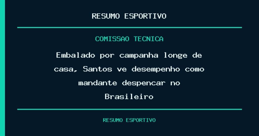 Embalado por campanha longe de casa, Santos vê desempenho como mandante despencar no Brasileiro