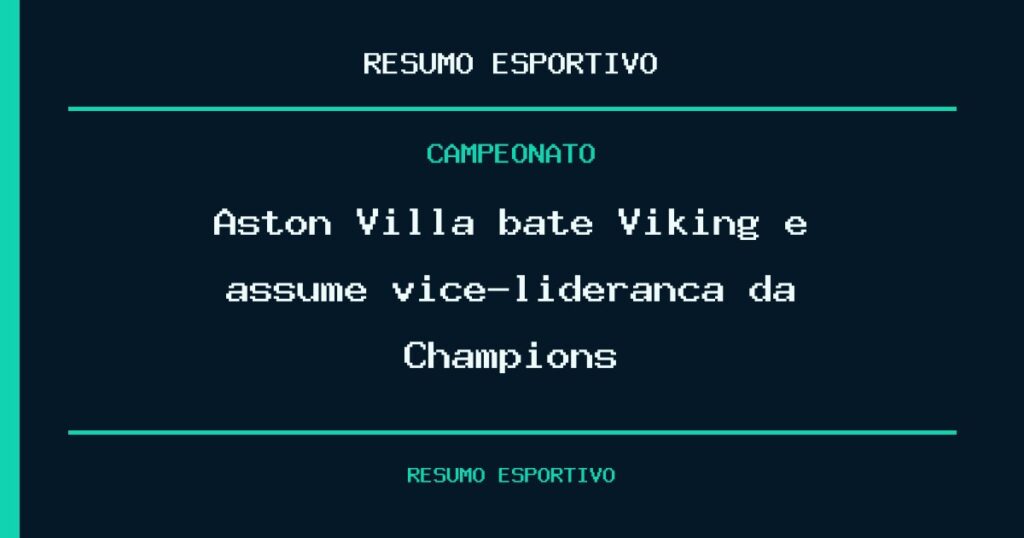 Aston Villa bate Viking e assume vice-liderança da Champions