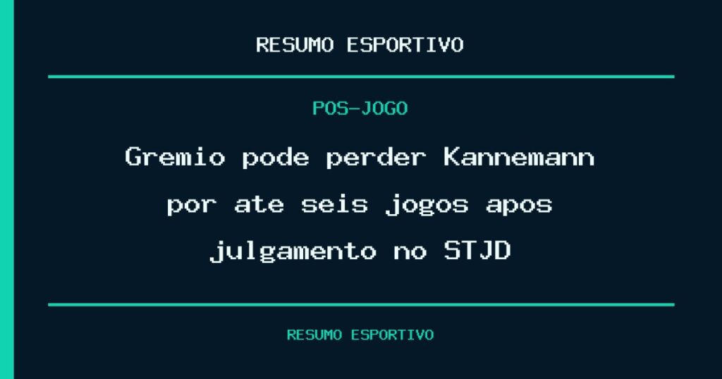 Grêmio pode perder Kannemann por até seis jogos após julgamento no STJD