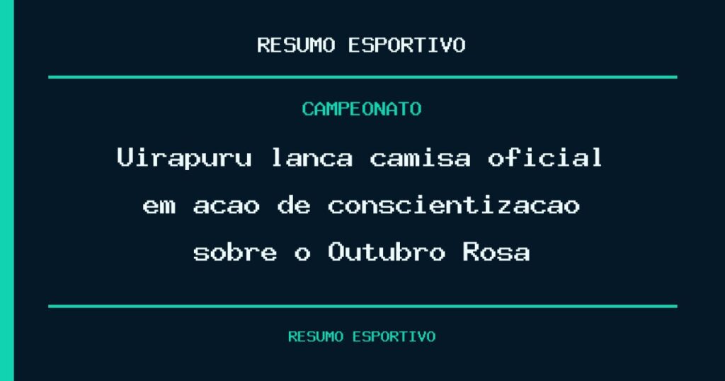 Uirapuru lança camisa oficial em ação de conscientização sobre o Outubro Rosa