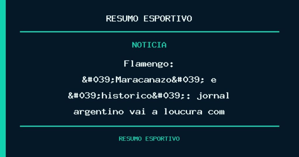 Flamengo: 'Maracanazo' e 'histórico': jornal argentino vai à loucura com Estudiantes elimina…