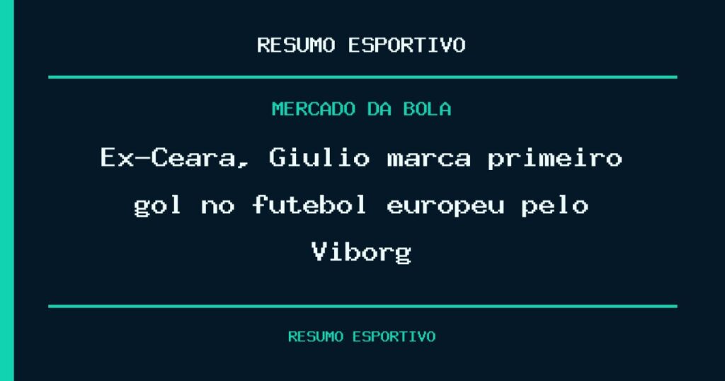 Ex-Ceará, Giulio marca primeiro gol no futebol europeu pelo Viborg
