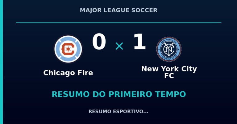 Chicago Fire 0 x 1 New York City FC: como foi o primeiro tempo