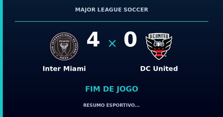 Inter Miami vence DC United por 4 a 0