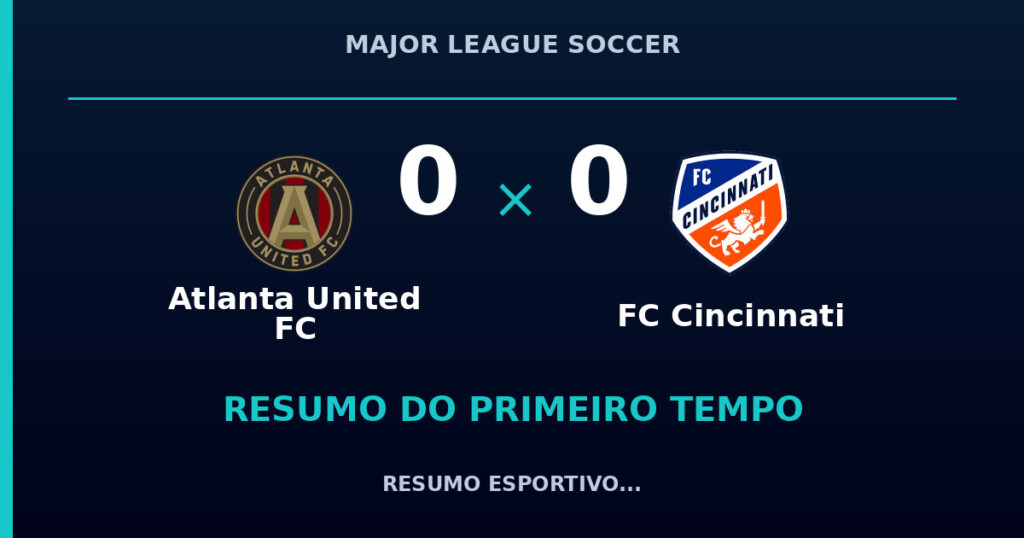Atlanta United FC 0 x 0 FC Cincinnati: como foi o primeiro tempo