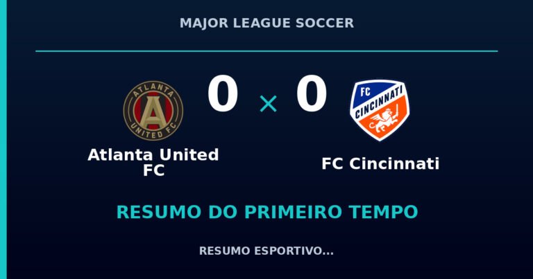 Atlanta United FC 0 x 0 FC Cincinnati: como foi o primeiro tempo