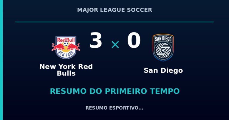 New York Red Bulls 3 x 0 San Diego: como foi o primeiro tempo