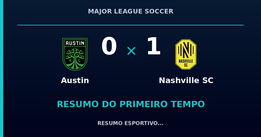 Austin 0 x 1 Nashville SC: como foi o primeiro tempo