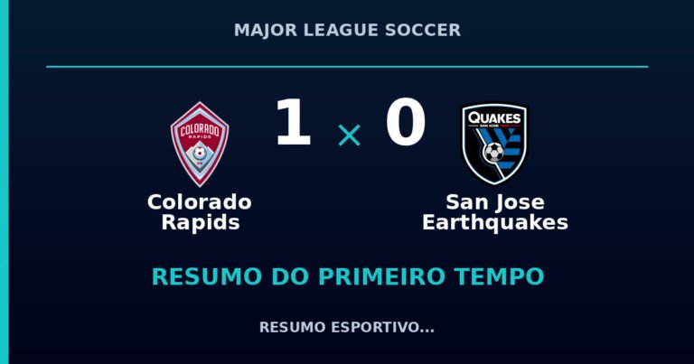 Colorado Rapids 1 x 0 San Jose Earthquakes: como foi o primeiro tempo