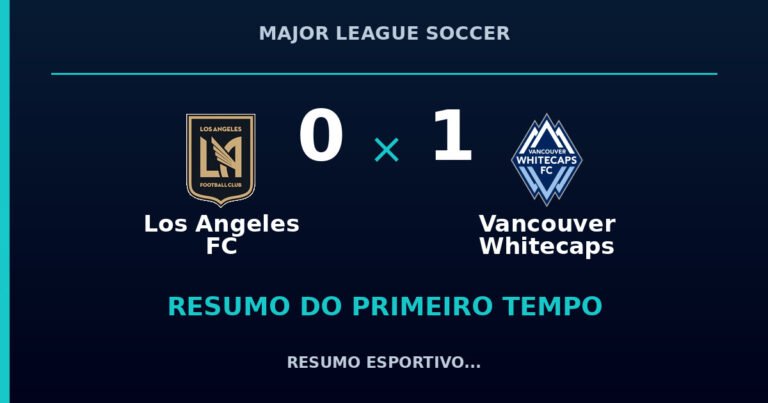 Los Angeles FC 0 x 1 Vancouver Whitecaps: como foi o primeiro tempo