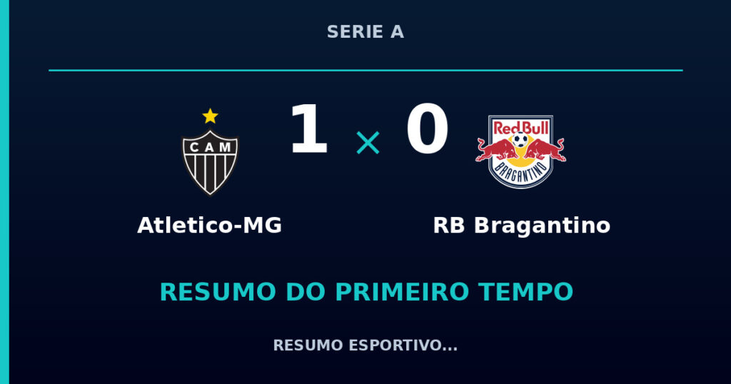 Atletico-MG 1 x 0 RB Bragantino: como foi o primeiro tempo