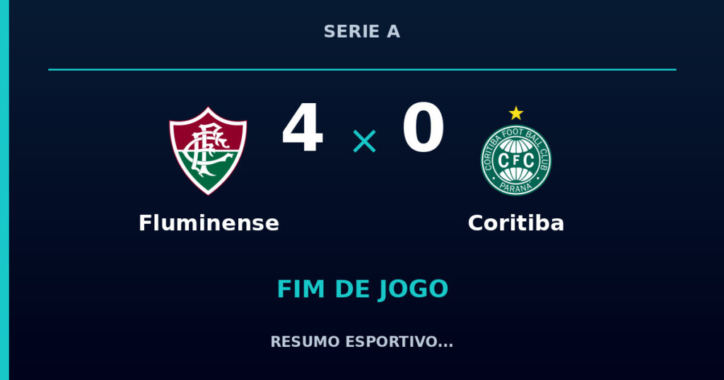 Fluminense vence Coritiba por 4 a 0