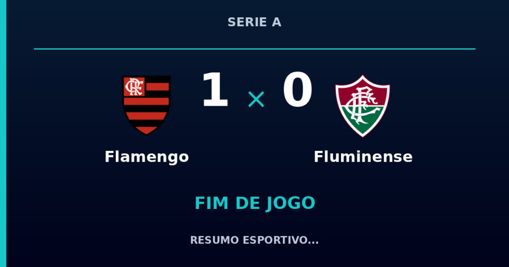 Flamengo vence Fluminense por 1 a 0