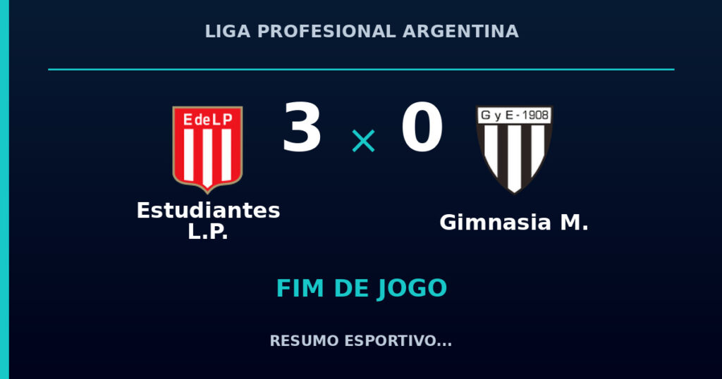 Estudiantes L.P. vence Gimnasia M. por 3 a 0