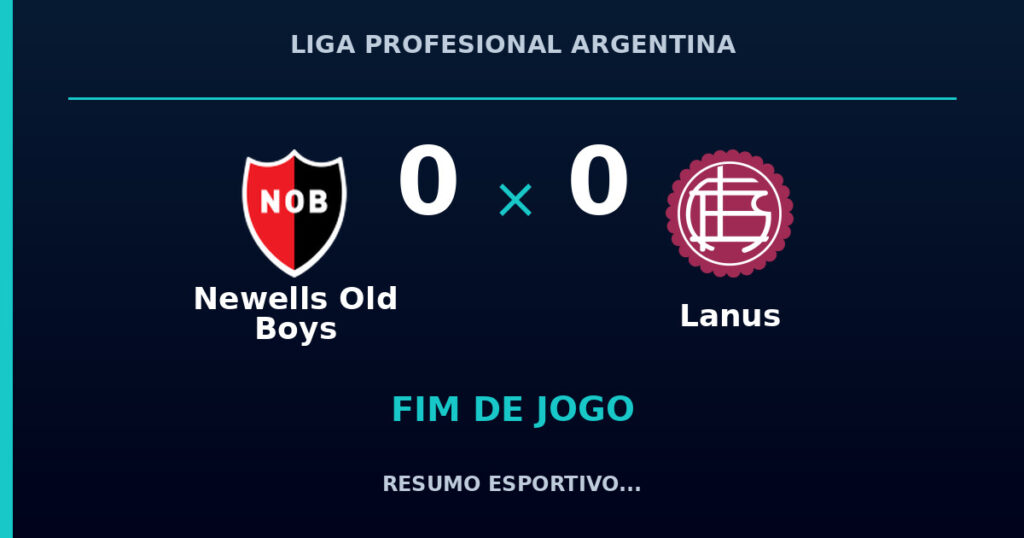 Newells Old Boys e Lanus empatam por 0 a 0
