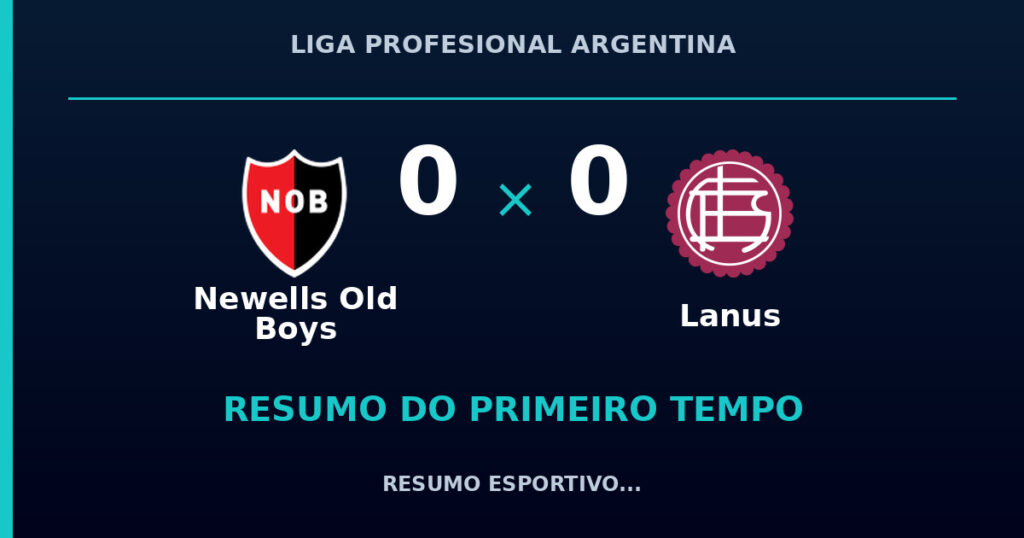 Newells Old Boys 0 x 0 Lanus: como foi o primeiro tempo