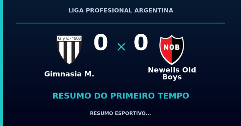 Gimnasia M. 0 x 0 Newells Old Boys: como foi o primeiro tempo