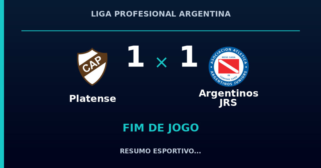 Platense e Argentinos JRS empatam por 1 a 1