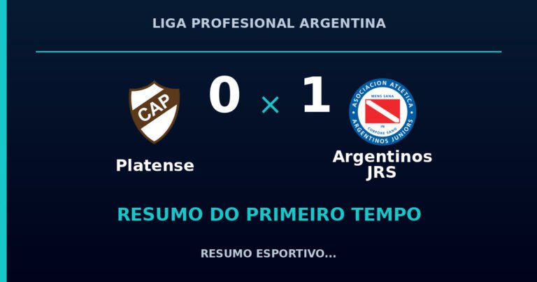 Platense 0 x 1 Argentinos JRS: como foi o primeiro tempo