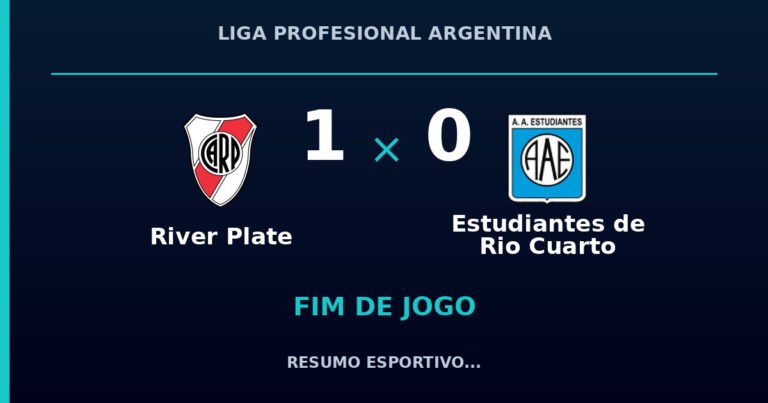 River Plate vence Estudiantes de Rio Cuarto por 1 a 0